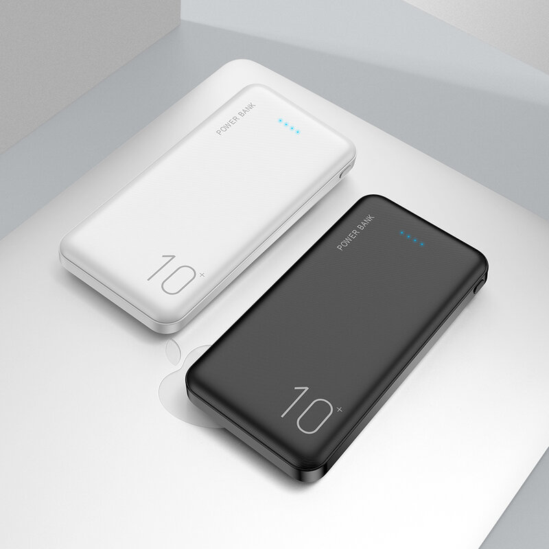 Портативное зарядное устройство FLOVEME, внешний аккумулятор 10000 мАч для телефонов Samsung, Xiaomi, панк питания  пауэр банк