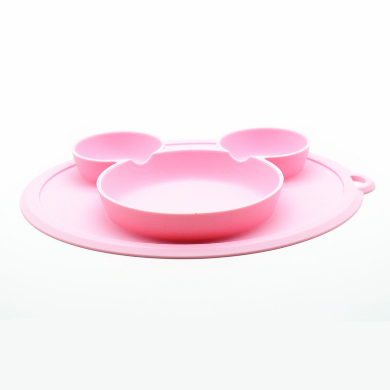 Płyta dla dzieci z silikonową miska dla dzieci ssania BPA bezpłatne karmienie naczynia dla dzieci naczynia dla dzieci