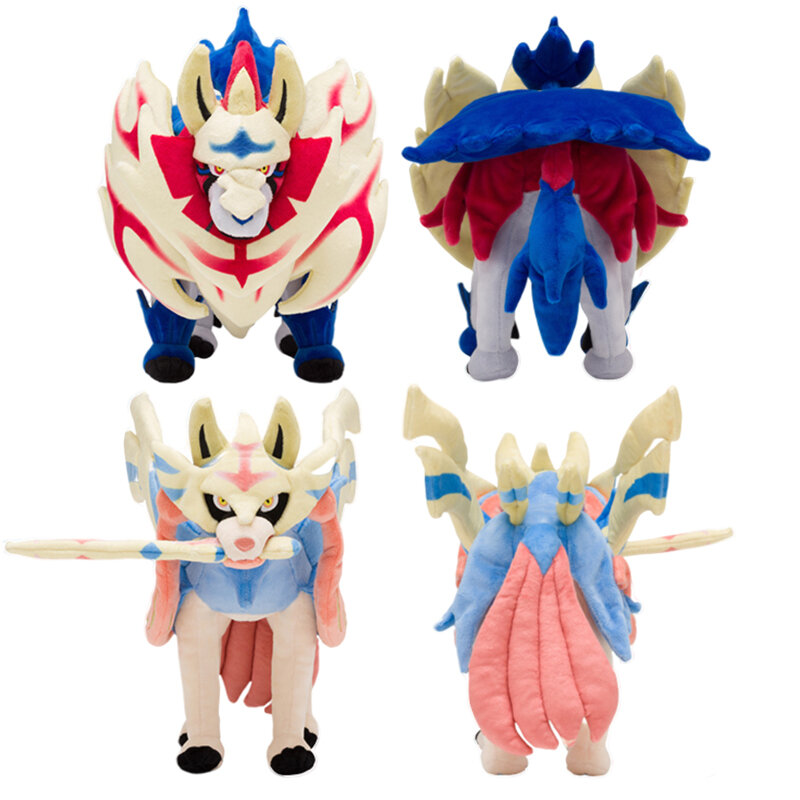 Pokémon Sword Shield Brinquedos De Pelúcia, Zamazenta Zacian Ornamentos,  Anime PP Boneca De Algodão, Presente De