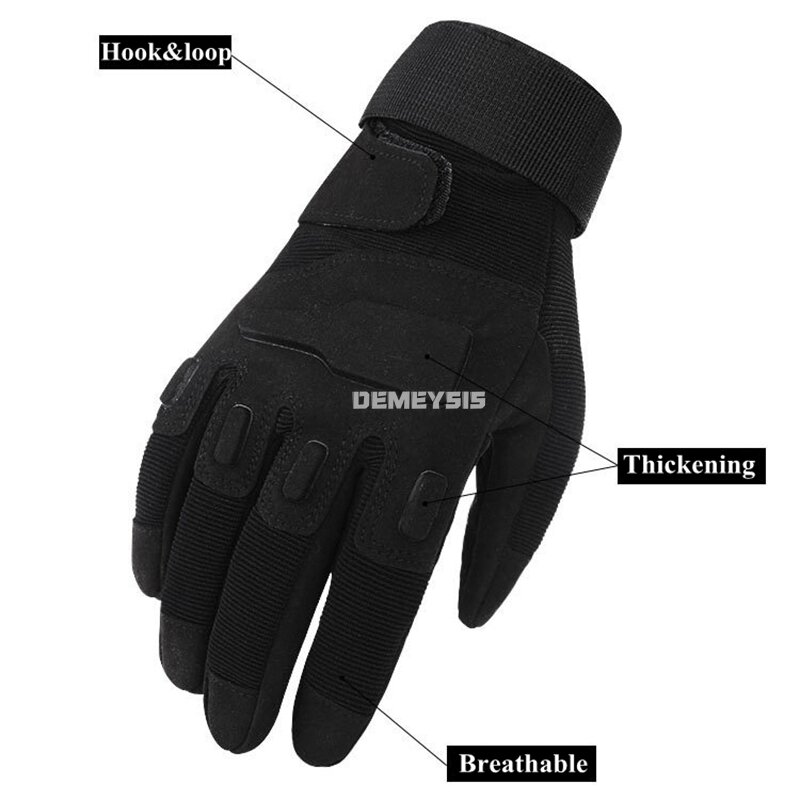 Army Airsoft Gloves Full Half Finger Tactical Combat Protective Gloves Outdoor Hunting Hiking Shooting Anti-slip Climbing Gloves