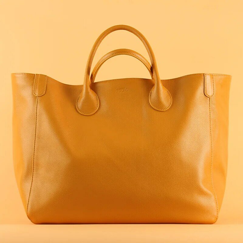 Prawdziwej skóry kobiet Giant torebka Natrul skóry wołowej dorywczo torebka moda damska duże torebki torby na zakupy duża torebka torebka wiadro