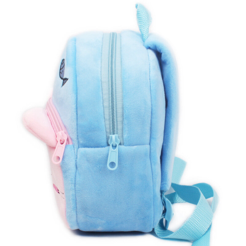 Modne torby szkolne dla dzieci 3D nadruk kreskówkowy pluszowy plecak dla dzieci przedszkole dla chłopców i dziewcząt torby szkolne Mini plecak