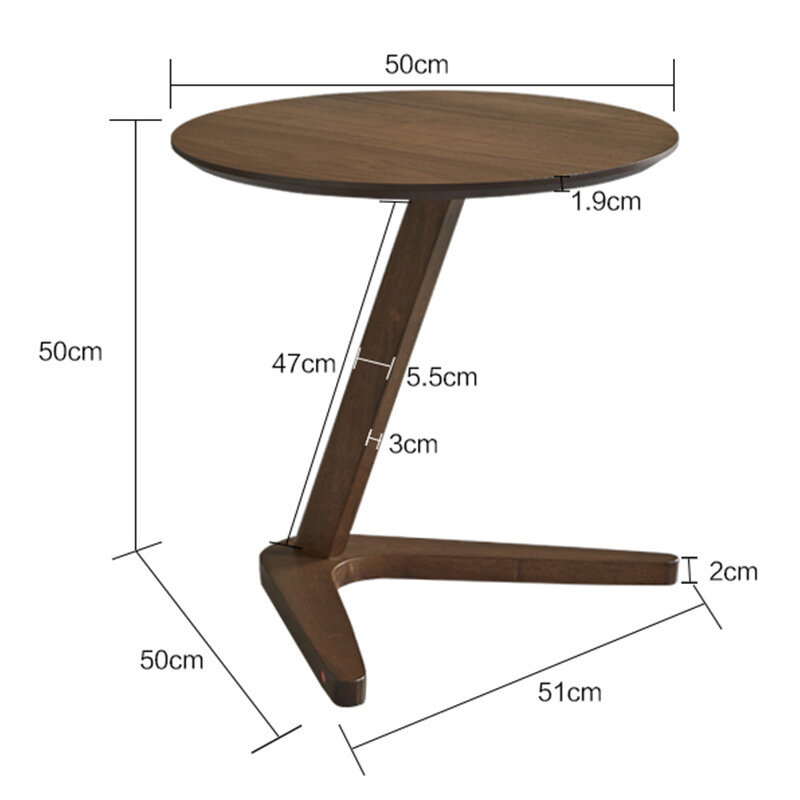 Home Side Table Furniture Round Table for Living Room Movable Round Coffee Table Design End Table Sofaside Wooden Small Desk