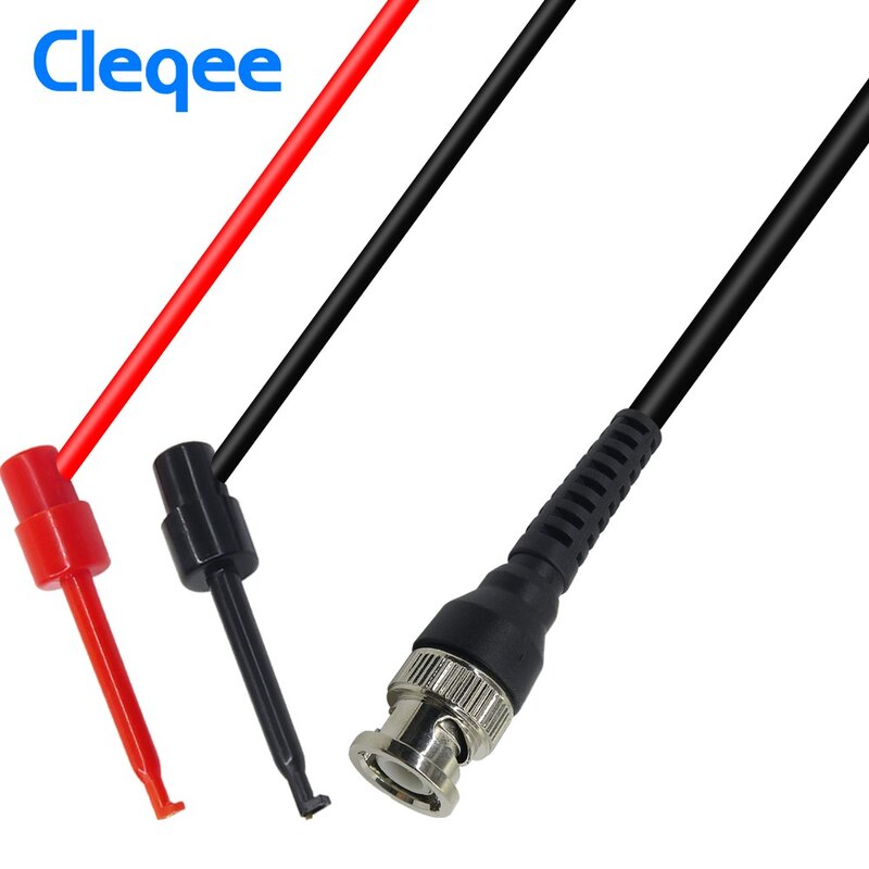 Высококачественный Cleqee P1007 BNC штекер Q9 к двойному крюку зажим тестовый зонд кабельные выводы 120 см