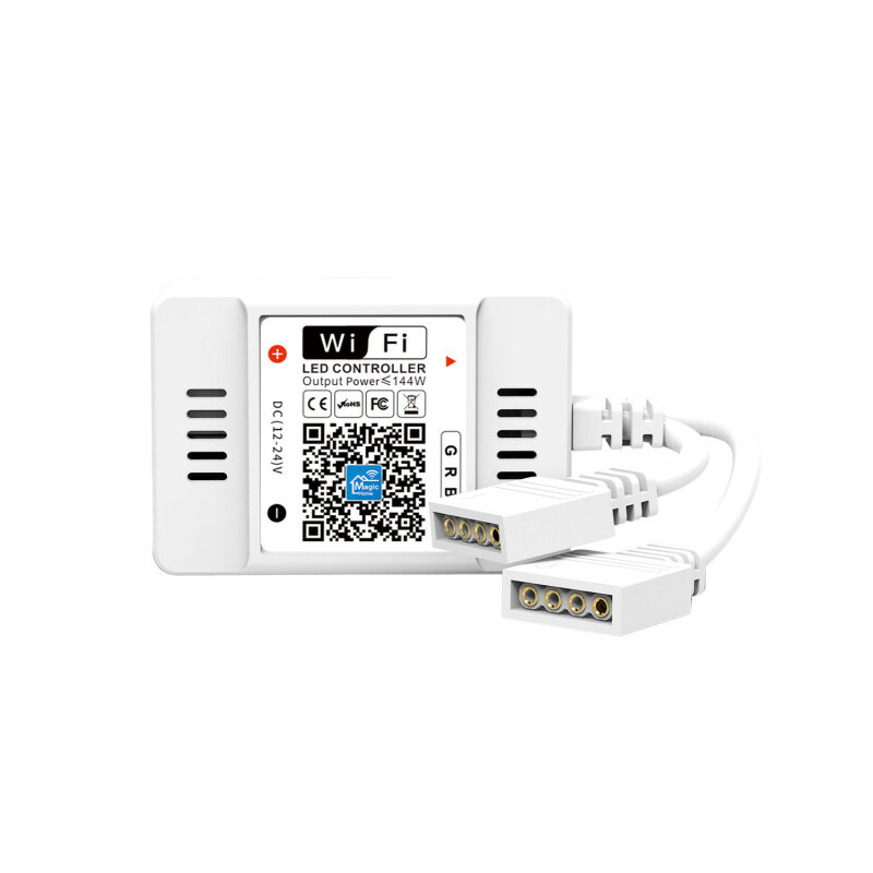 Controlador inteligente Wifi con 24 teclas de carga Dual, luz RGB regulable con Control que funciona con Alexa, Google Home y Siri