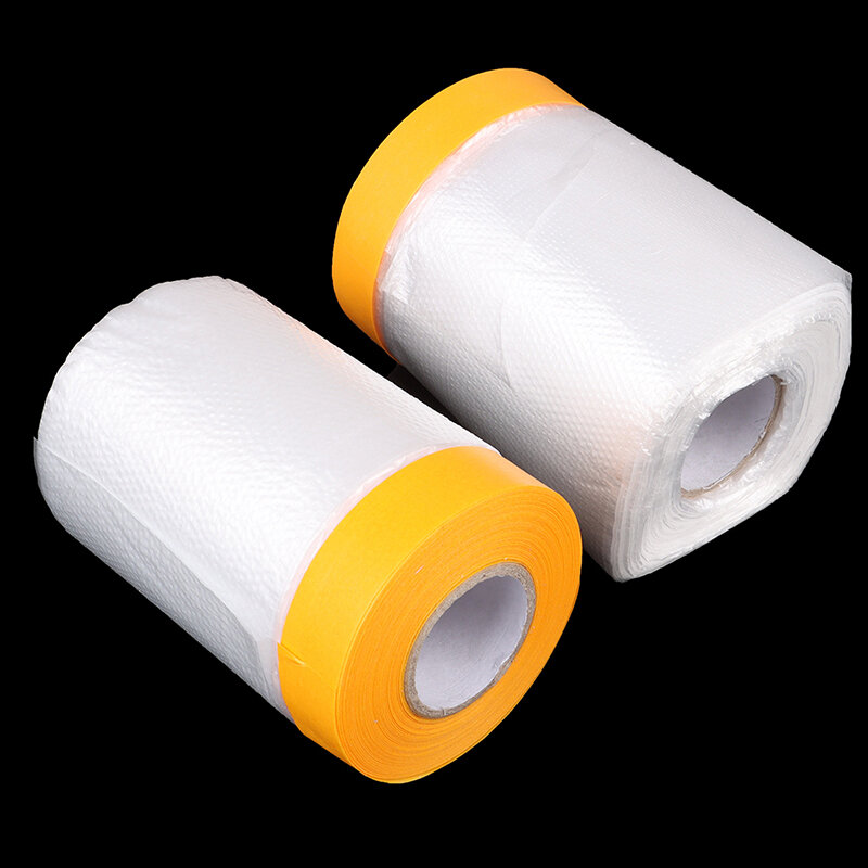 1pc Oil Painting Masking Film Tape Furniture Car Protect Cover Plastic Film Barrier Paint Block Overspray Protective Sheeting