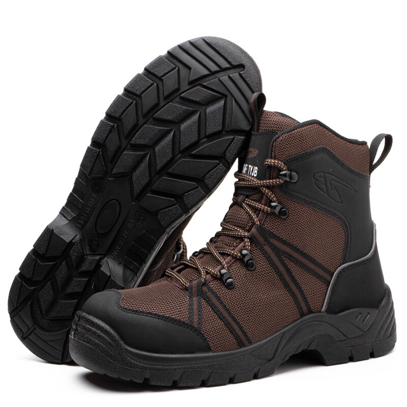 Mais novo botas de segurança de trabalho marca sapatos indestrutíveis aço toe boné botas de trabalho botas de inverno botas de segurança à prova de punção