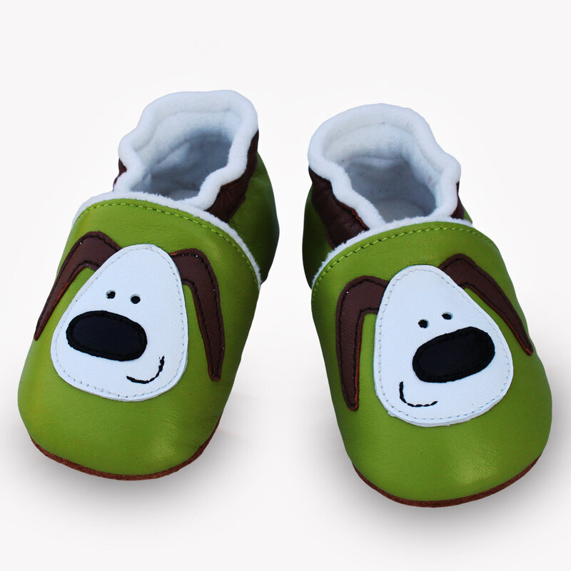 أحذية شتوية ناعمة للأطفال الأولاد والبنات ، أحذية حديثي الولادة من الجلد الطبيعي مع نعل ناعم مصنوع يدويًا