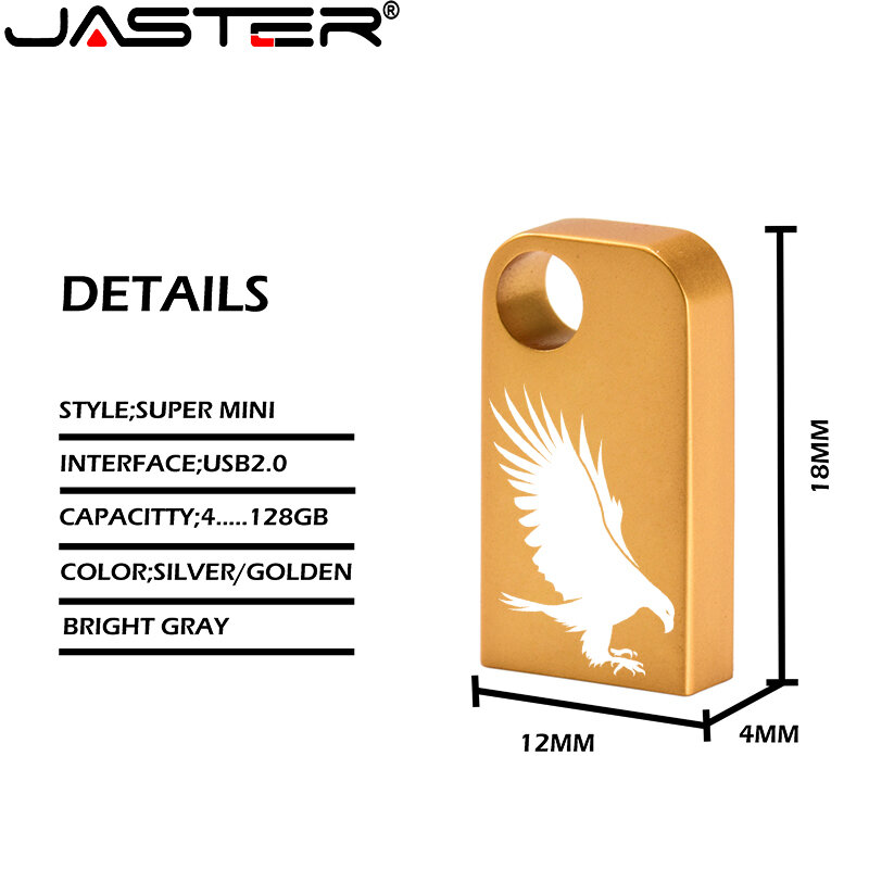 ไดรฟ์USB USBแฟลชไดรฟ์โลหะ16GB 32GB Jaster Universal USB2.0โลหะมินิโลหะซ้ายวงกลม