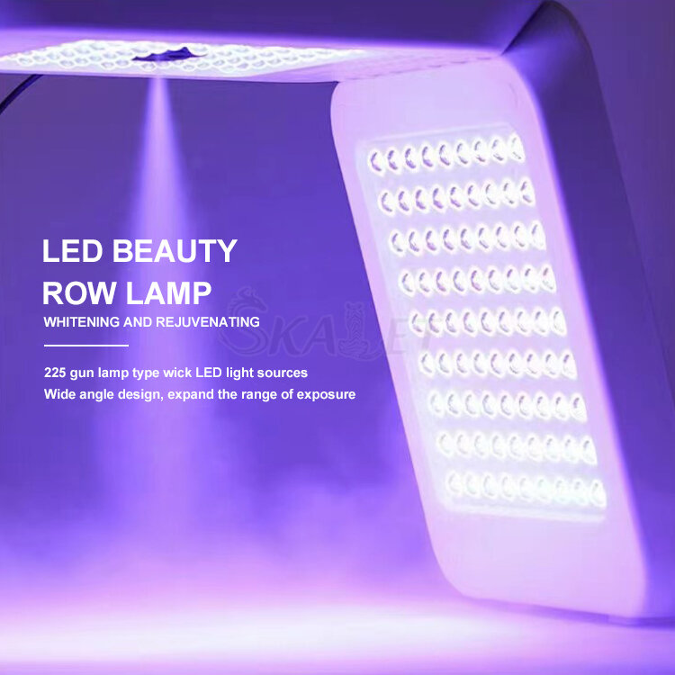 Terapia de luz LED de fotones Facial eléctrica, dispositivo de belleza acné, fototerapia blanqueadora, antiarrugas