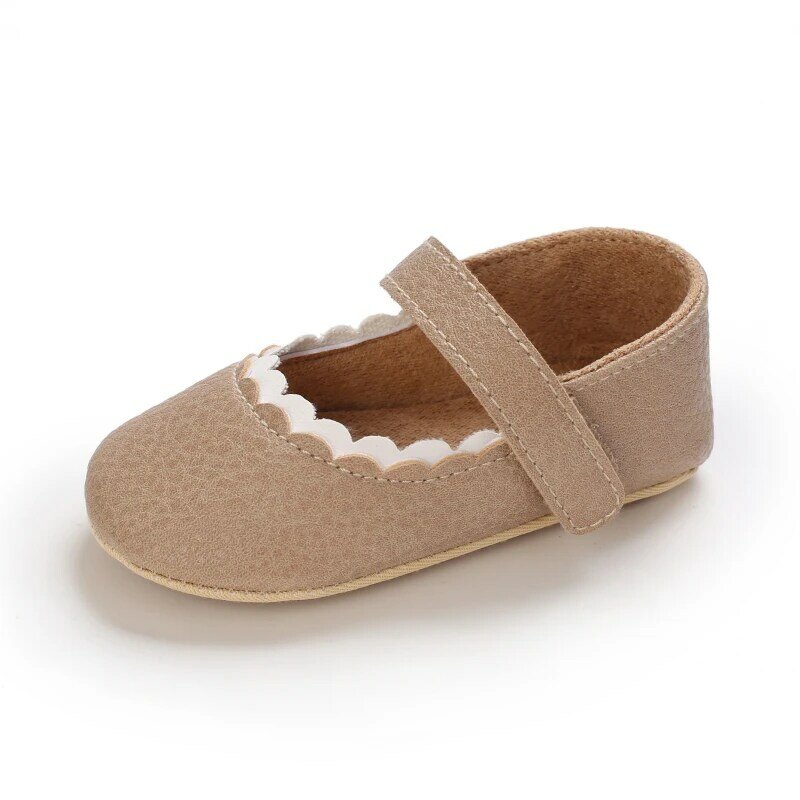 Nuovo stile primaverile e autunnale 0-18 mesi scarpe da bambino per neonato suola morbida scarpe da bambino suola in gomma morbida scarpe da principessa antiscivolo