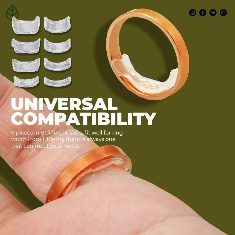 8/16/24pcs Invisible Ring Size Adjuster for Loose Rings Adjustment Fit Any Rings Guard Spacer Assorted Jewelry Sizer Reducer