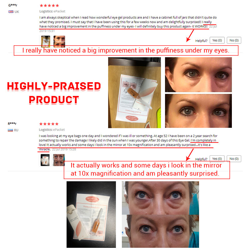 OMY LADY 5 sztuk EyeCream natychmiastowe usuwanie Eyebags ujędrniający skórę pod oczami Anti opuchlizna ciemne koła pod okiem przeciw zmarszczkom Anti Age pielęgnacja oczu