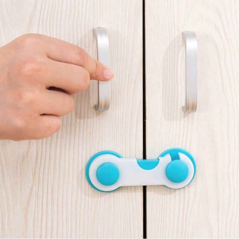 Cheap！Drawer Door Cabinet Cupboard Safety Locks Baby Safety Care Plastic Locks Straps Infant Baby Access Control Accessories