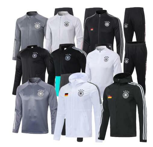 2021 kit per adulti maniche lunghe giacca germaniana tute WERNER KROOS maglia da calcio 20 21 tuta da allenamento da calcio da uomo