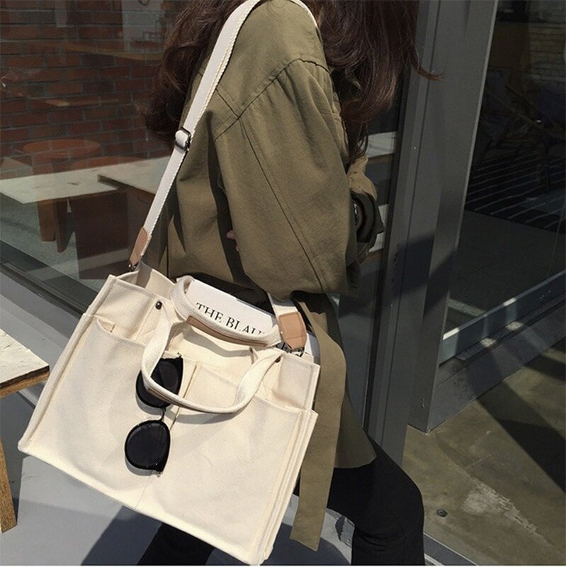 Borsa donna 2020 nuova borsa di tela di grande capacità studente versatile moda borsa a tracolla monospalla borsa stile moda