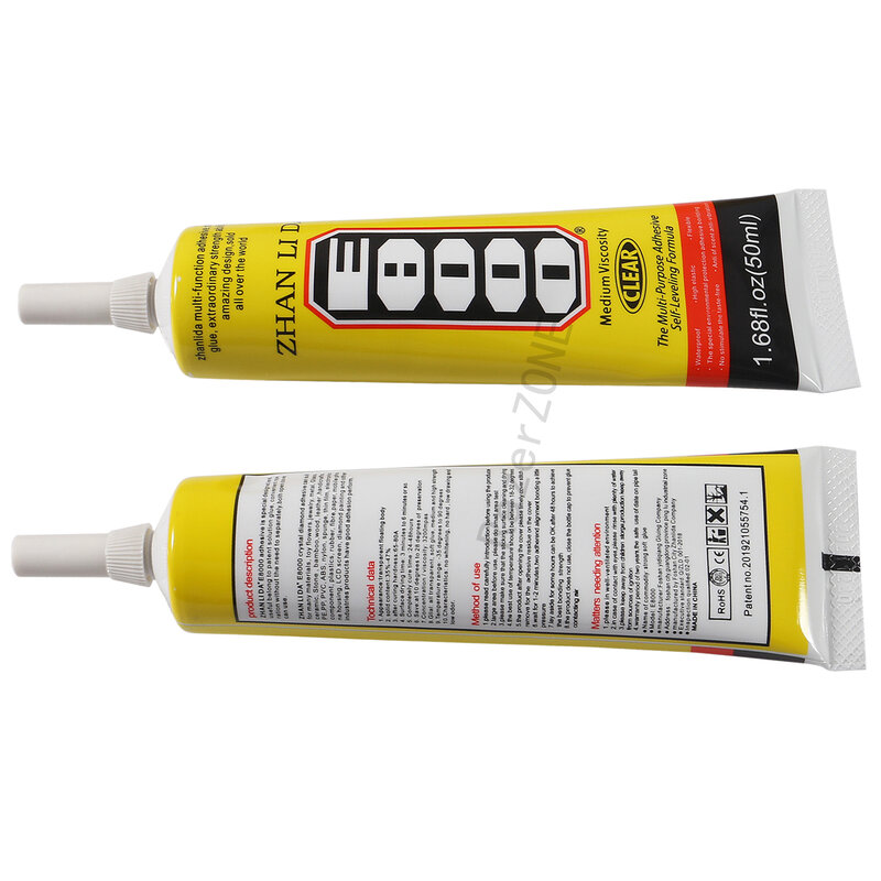 15/50/110ml E-8000 Liquid Glue Clothes Fabric Clear Leather Adhesive Jewelry Stationery Phone Screen Strong Glue E8000