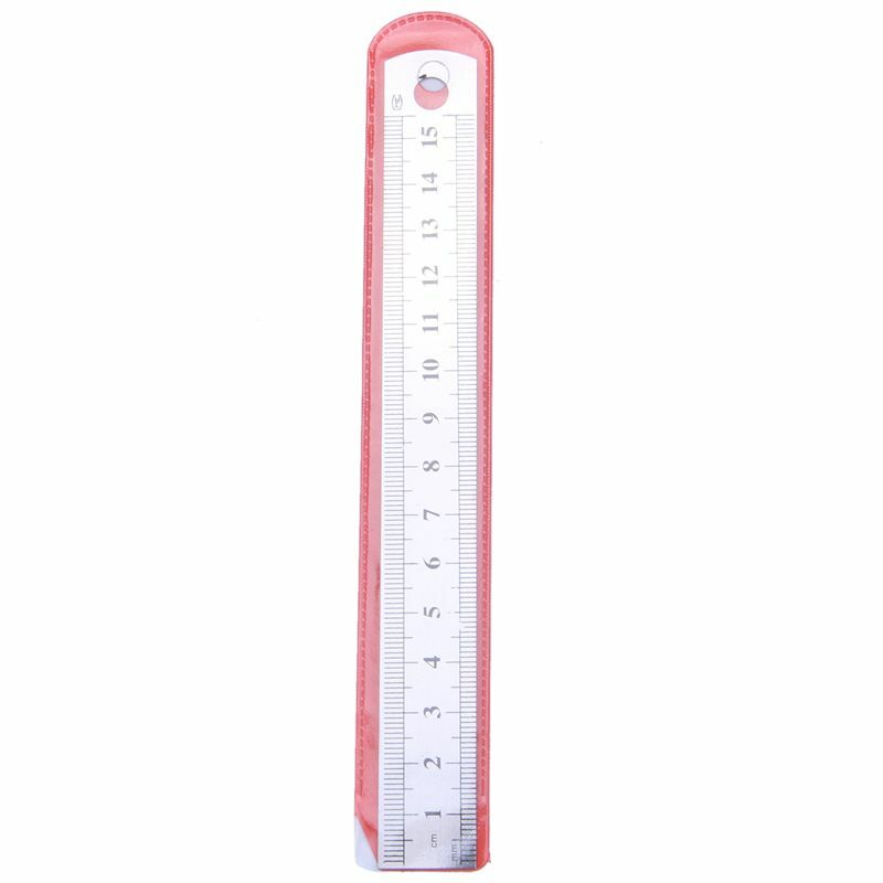 15cm 6 Polegada ferramenta de medição de régua de metal inoxidável