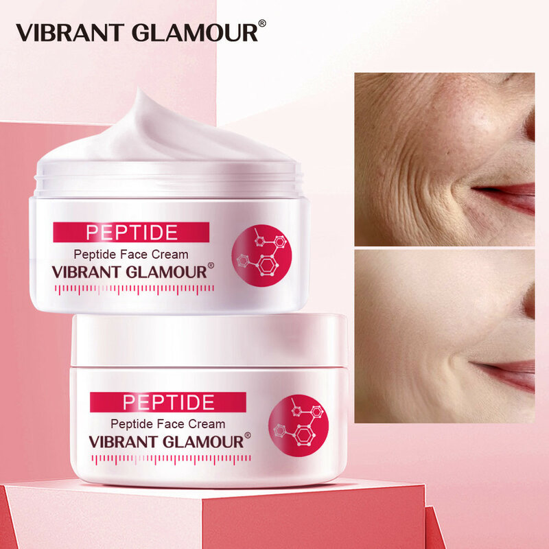 Peptide ครีม Collagen Anti-Wrinkle Anti-Aging Firming Lifting ครีมลบริ้วรอย Moisturizing Crema Facial Skin Care 30G