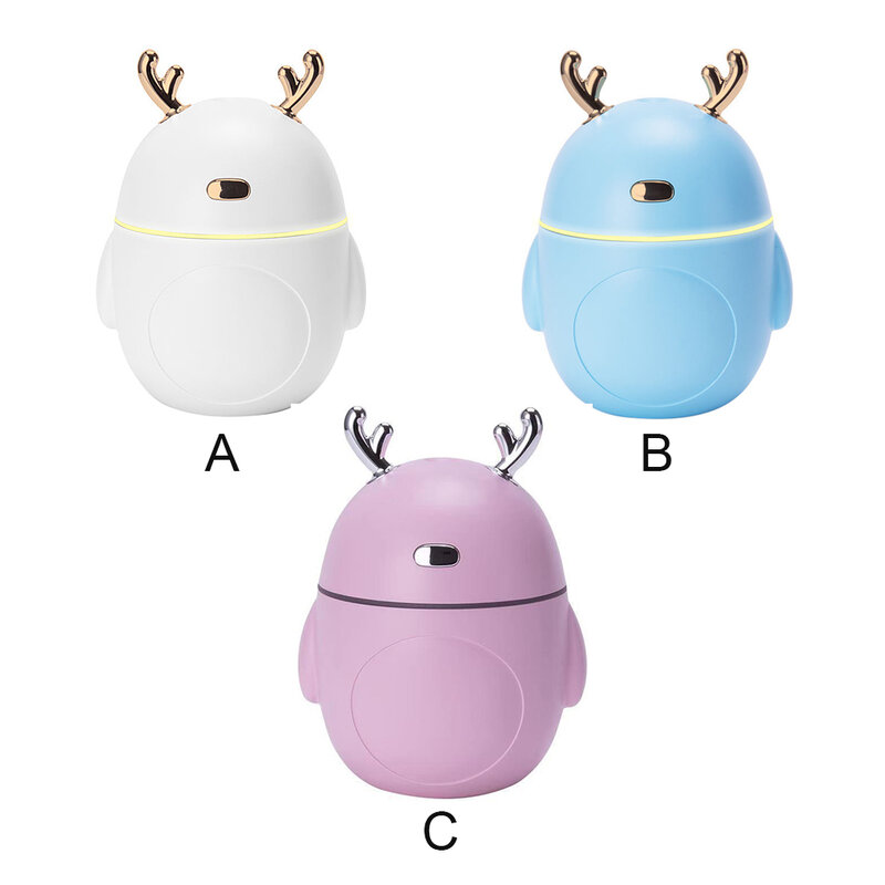 Air Humidifier 320ml 2W USB Animal Shape Humidifier Adjustable Colorful Light Mist Diffuser Support Dropshipping