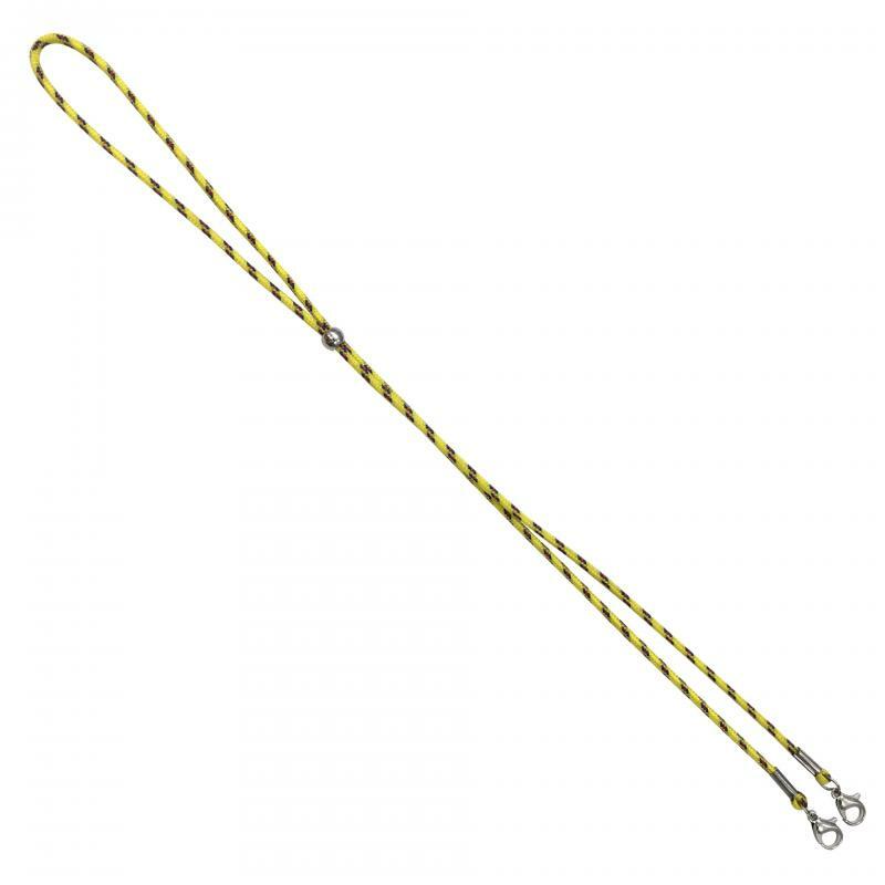 Cordón desechable para mascarilla, cuerda colgante de 63cm, ajustable, sin huellas, con dos ganchos, 1 unidad