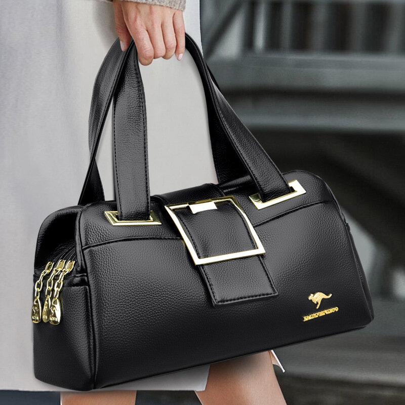 2022 حقائب جلدية لينة Crossbody للنساء حقيبة يد فاخرة العلامة التجارية الشهيرة النساء مصمم الإناث حقيبة اليد الكتف حقيبة Bolsos