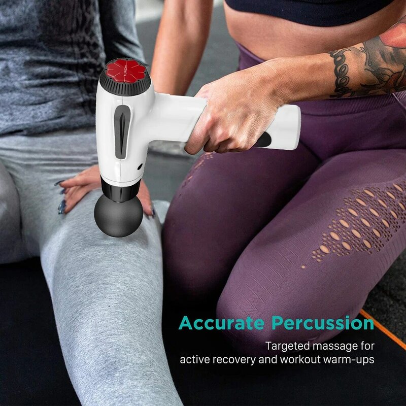 Yunchi Massage Gun Muscle Massager Fascia Massage Recovery 3 Gear Speed Rechargebale & Portable Body Relax Slimming Pain Relief