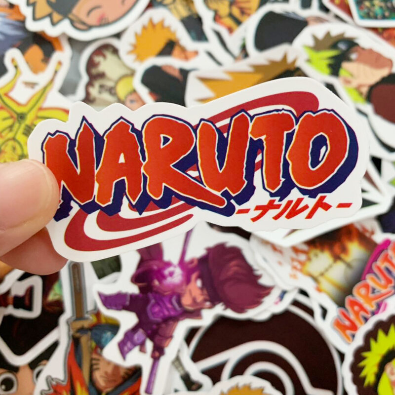 50 sztuk/zestaw Anime Naruto naklejka Cosplay Prop akcesoria pcv naklejki wodoodporne