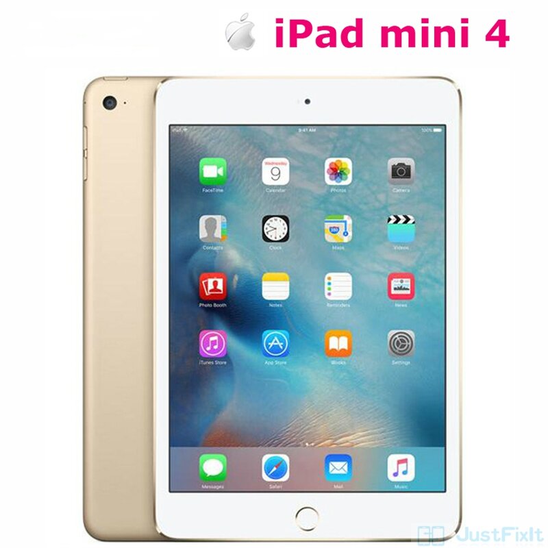 Apple iPad Mini 4 Pabrik Dibuka Asli Tablet WIFI Versi 7.9 "Dual-Core A8 8MP RAM 2GB ROM 128GB Sidik Jari