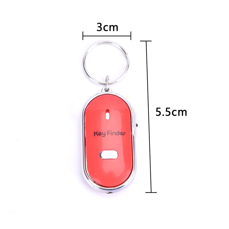Smart Key Finder Anti-lost Sensor Keychain Tracker LED With Whistle Clap Locator