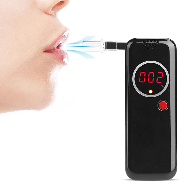 Portable Digital LCD Breathalyzer Breath Alcohol Tester Analyzer Detector Breath Detector Alcohol Detection Alcohol Checker