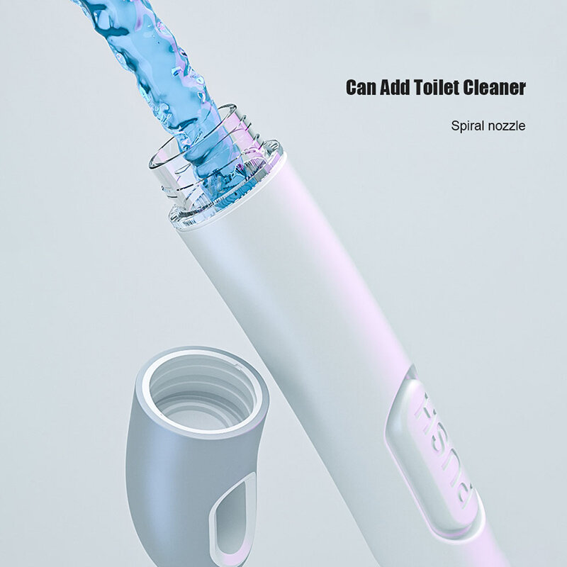 Cepillo de inodoro con tubo de limpieza TPR, herramienta de limpieza doméstica perforada sin pared, accesorios de baño, nuevo
