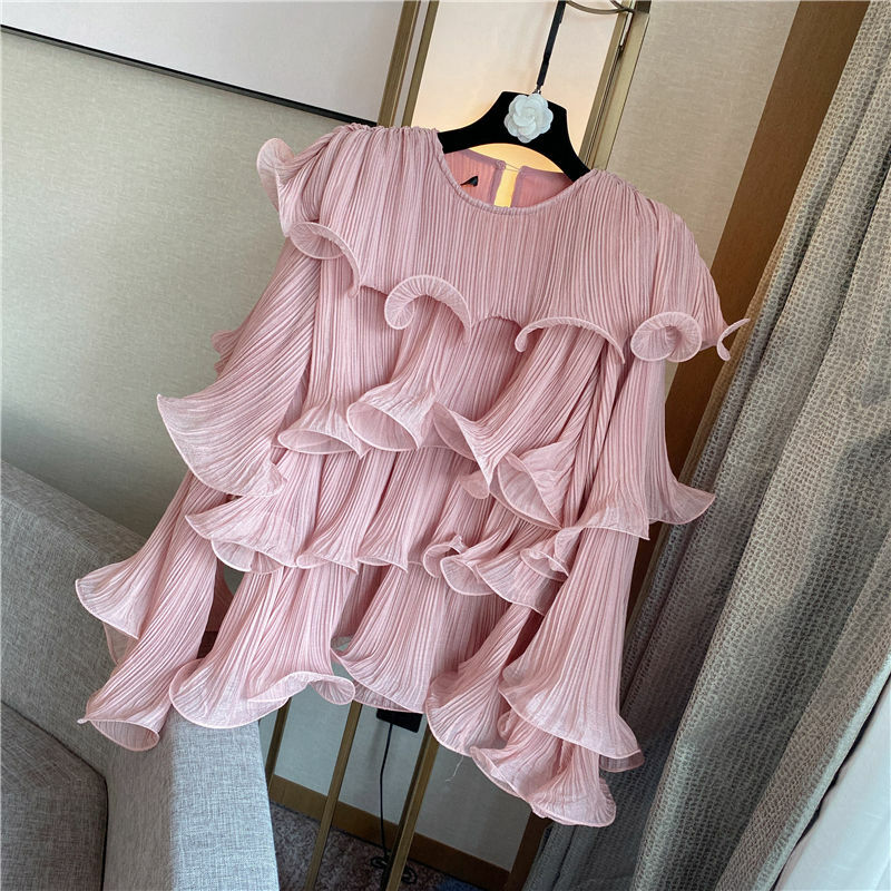 2020 spring summer autumn new women fashion casual lady beautiful nice Tops woman female OL blouses Fq53