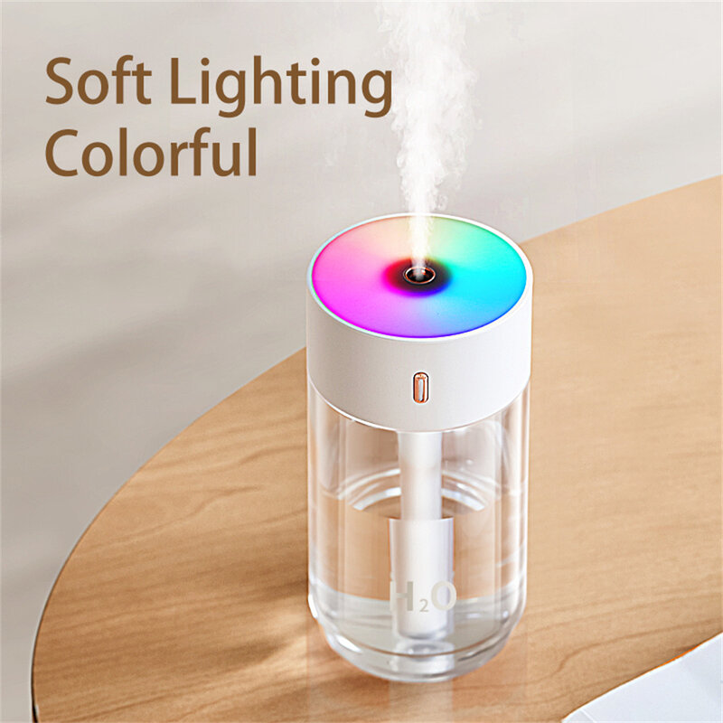 280ML nawilżacz powietrza przenośny ultradźwiękowy dyfuzor olejów zapachowych z lampka nocna z USB Mist Maker dla domu aromaterapia samochodowa nawilżacz