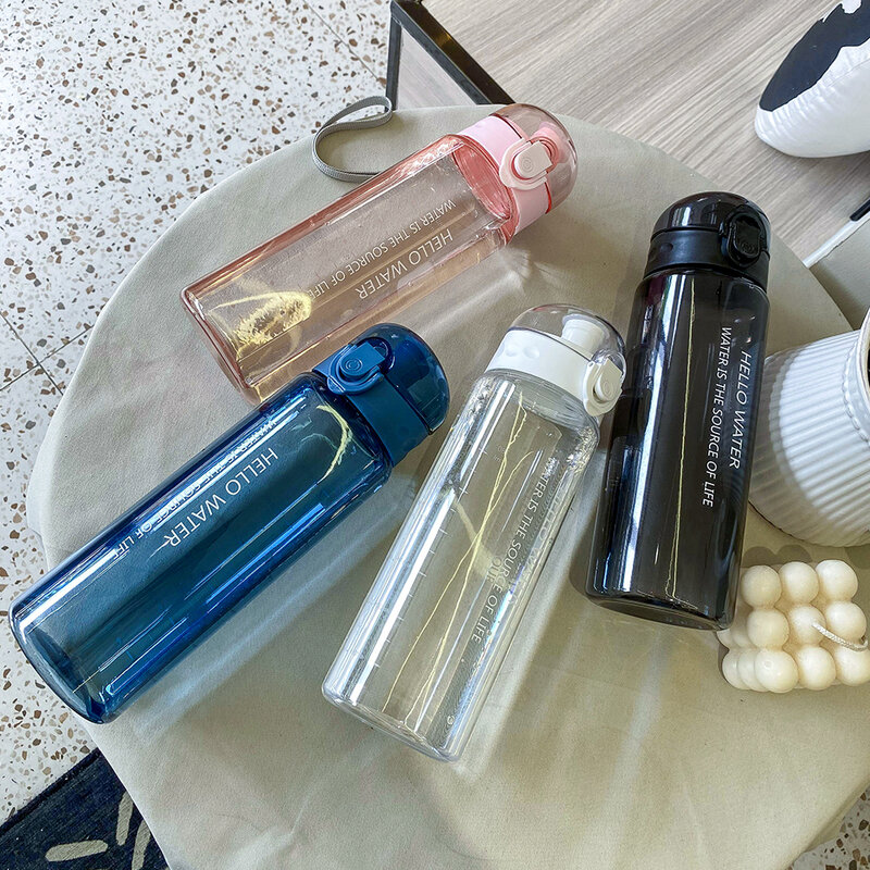 Botol Air Olahraga 780Ml Botol Air Plastik Portabel untuk Minum Teh Mug Olahraga Luar Ruangan Berkemah Persediaan Kopi Alat Dapur