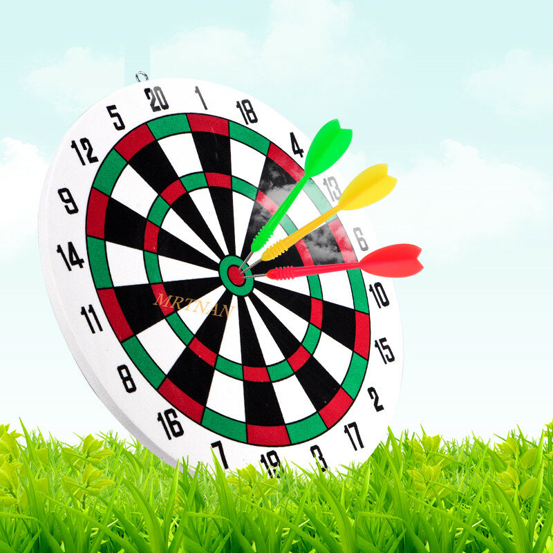 29.5CM dart board game set thickened indoor and outdoor throwing game household wall-mounted double-sided usable dart board