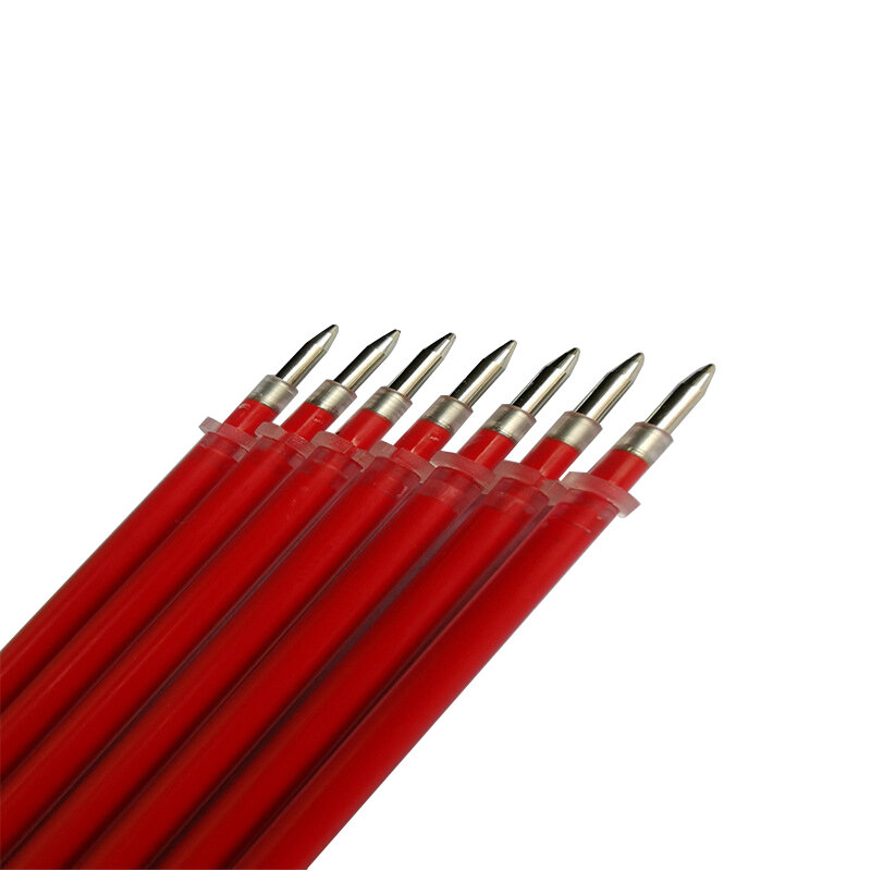 Refil de caneta gel strass 100 de 0.7mm, hastes de assinatura vermelho azul e preto, suprimentos de papelaria e escritório, ponta de bala
