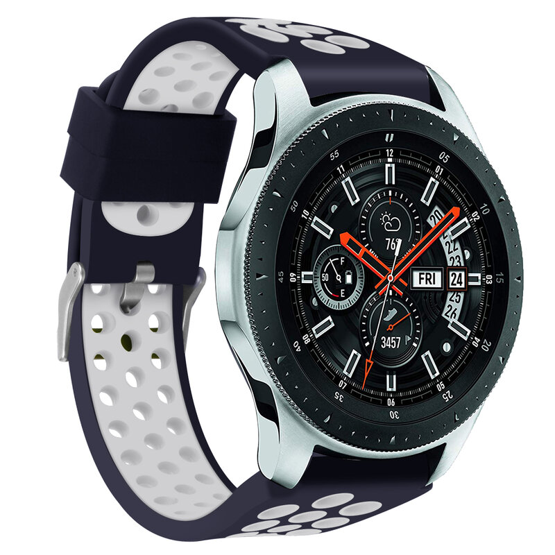 Силиконовый спортивный ремешок для Samsung Galaxy Watch Gear S3, Классический сменный ремешок для часов Huawei, 22 мм, 91012