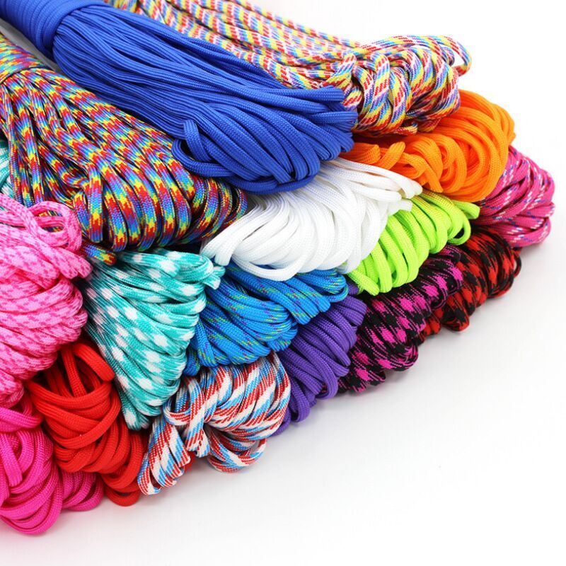 Dia.4mm 7 Stand Cores Paracord for Survival Parachute Cord Lanyard Camping Climbing Rope Hiking Clothesline