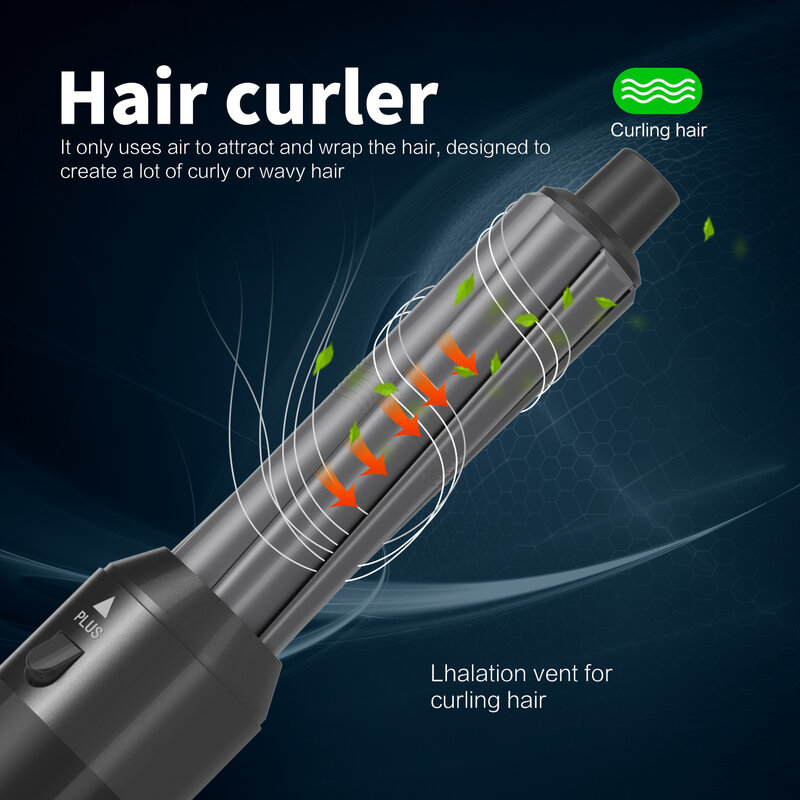 Фен для волос 5 в 1 в комплекте, электрическая профессиональная плойка, выпрямитель для волос, инструмент для укладки, бытовой фен, щетка