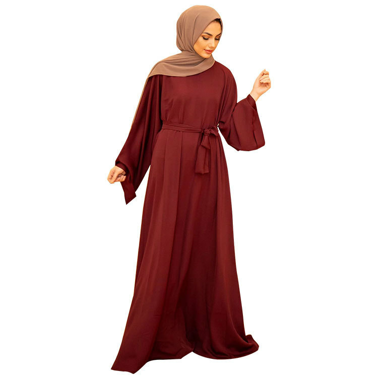 Dubai Abaya Turquía Moda musulmana Vestido Hijab Kaftan ropa Islam Maxi vestidos para las mujeres Vestido traje Musulman De modo