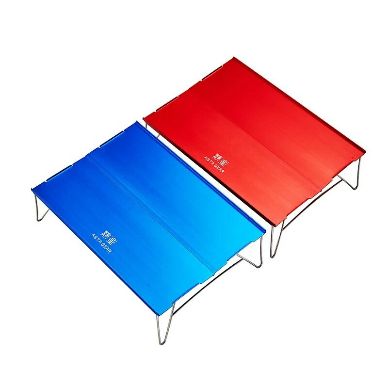 ASTA GEAR-mini mesa plegable de aluminio para exteriores, mesa portátil de camping, fácil de almacenar, ultraligera, para picnic