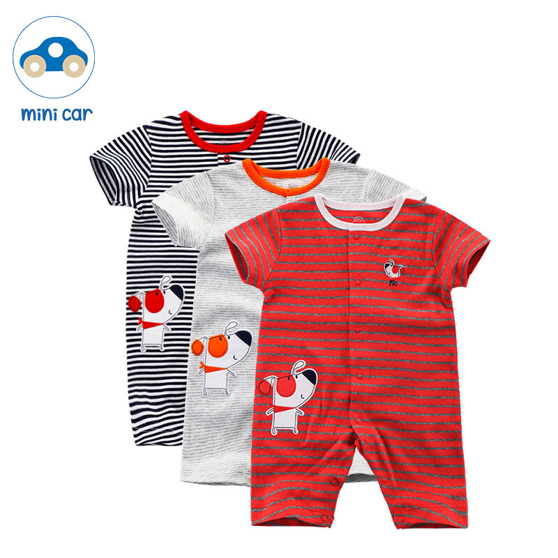 2022 marca roupas de verão bebê macacão do corpo roupas bebês roupas da criança algodão traje mini carro recém nascido infantil