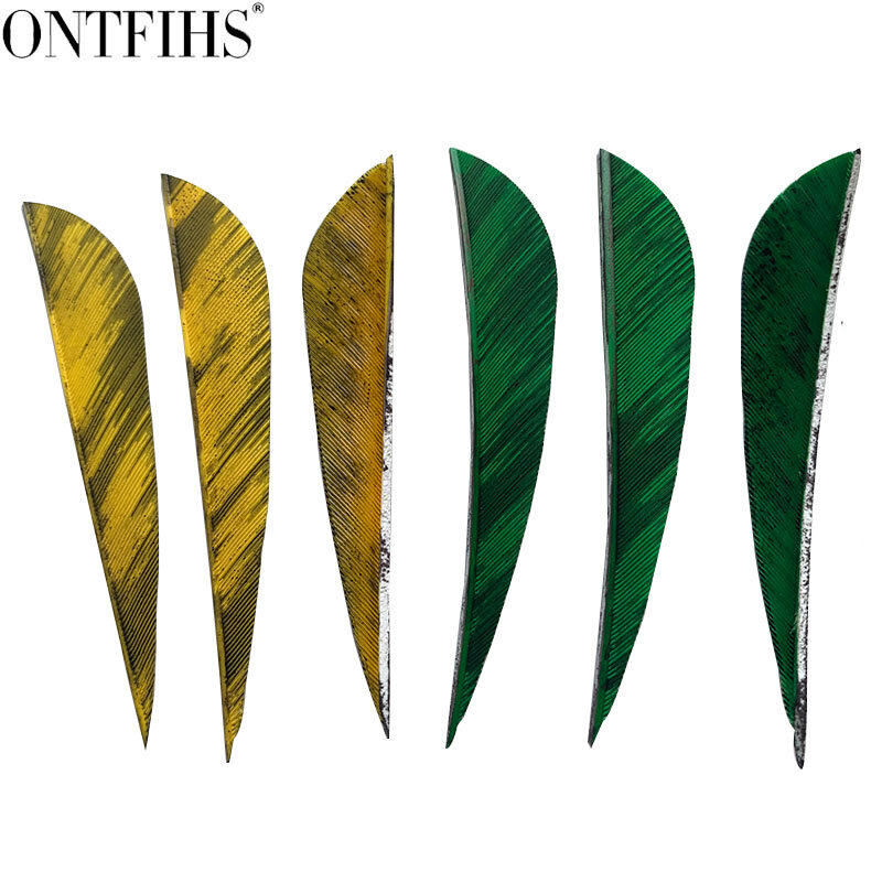 ONTFIHS-plumas de 3 "para flechas, accesorios de tiro con arco, flecha, pluma, pintura, caza, 25 unids/lote