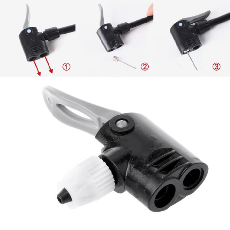 Bicycle Pump Nozzle Hose Adapter Double Head Pumping Inflator Parts Converter Bicycle Tire Tyre Air Valve Cycling Accessories
