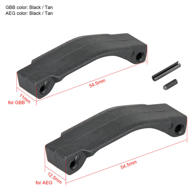 Tactical Black Tan GBB AEG Style Trigger Guard For Outdoor Hunting Paintball Accessory gz33-0185