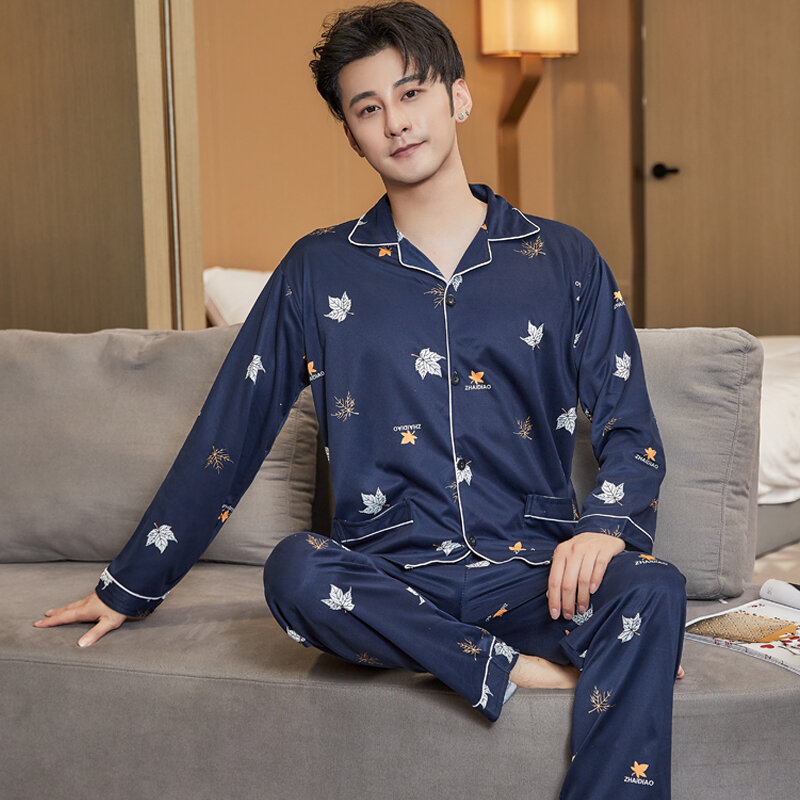 Ensemble de pyjama en coton pour homme 