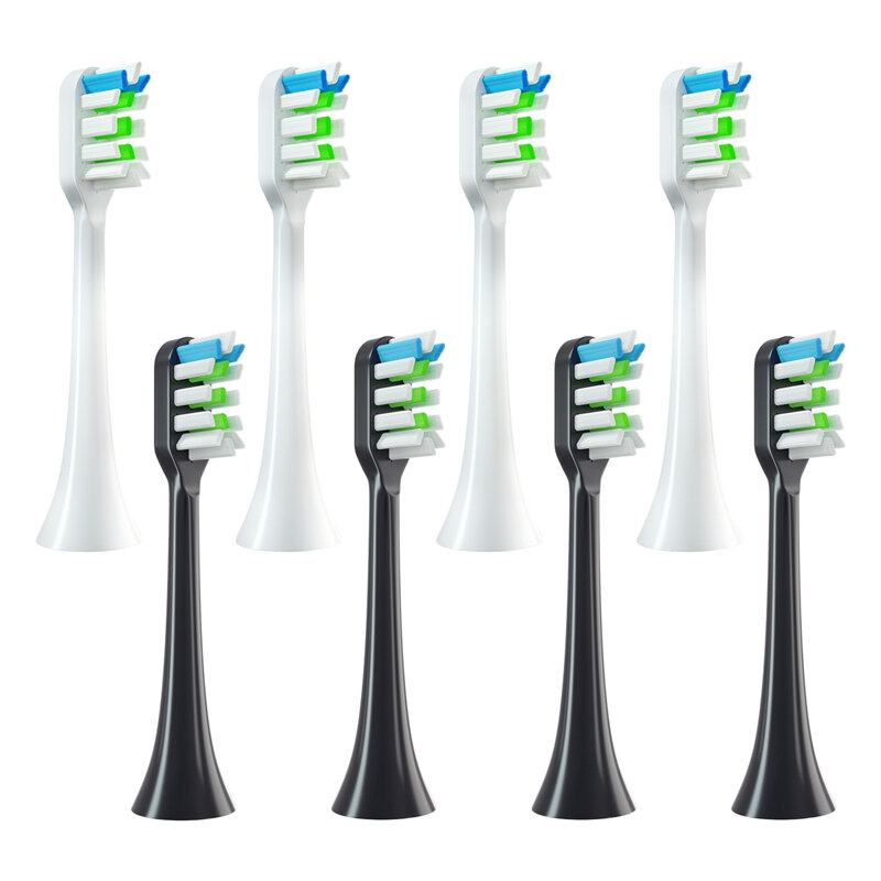 12 unids/set cabezas de cepillo de dientes de SOOCAS X3/X3U/X5 cepillo de dientes eléctrico cabezales de tobera reemplazar inteligente de la cabeza del cepillo