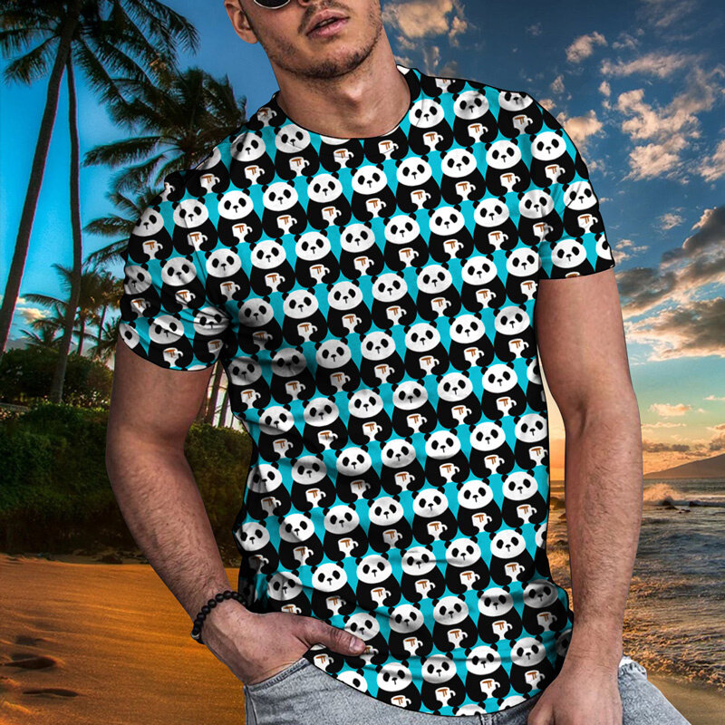 カワイイ-男性と女性のための3DプリントTシャツ,ヒップホップスタイルのトレンディなTシャツ,半袖Tシャツ