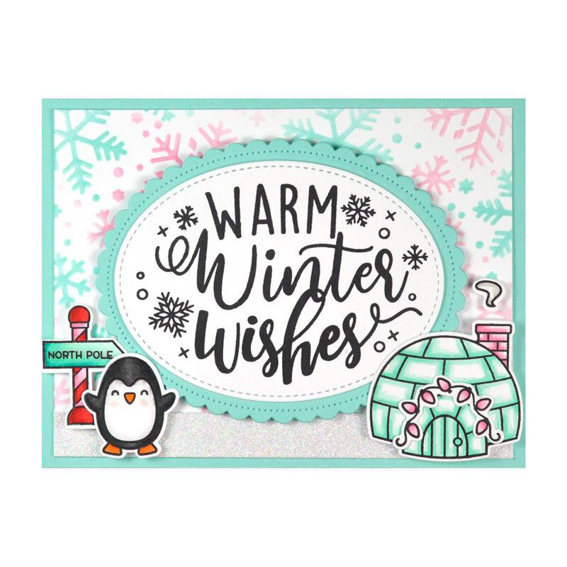 Halloween Christmas Stamps and Dies Autumn Sentiments Winter Penguin Party Happy Haunting Clear Stamps for DIY Scrapbooking 05